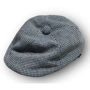 Bailey of Hollywood Newsboy Flat Cap Mens small DELLER plaid‎ blue Hat
